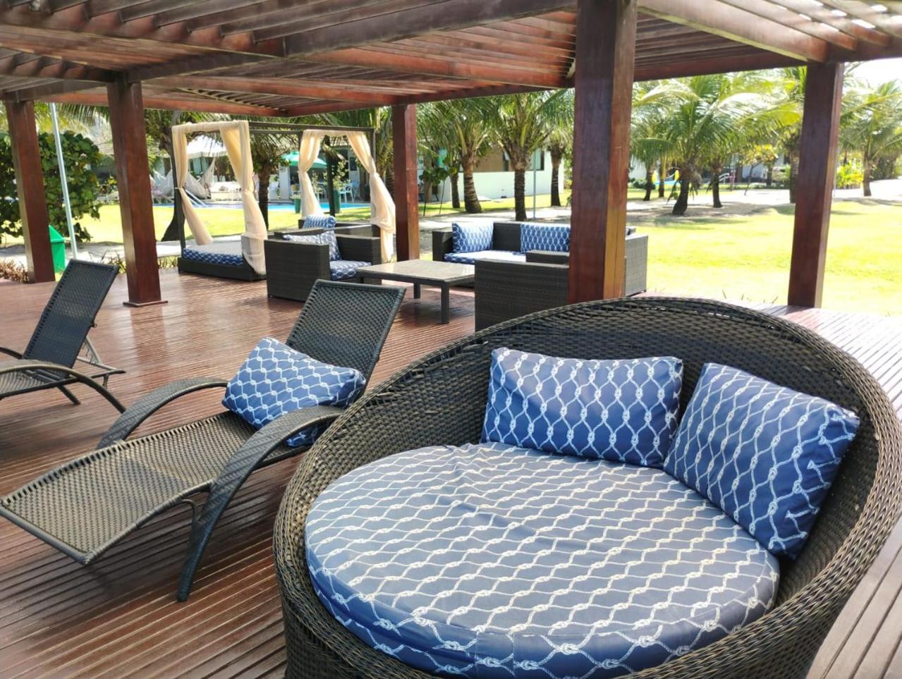 Flat Beira Mar Cupe Beach Living - Porto De Galinhas Exterior photo